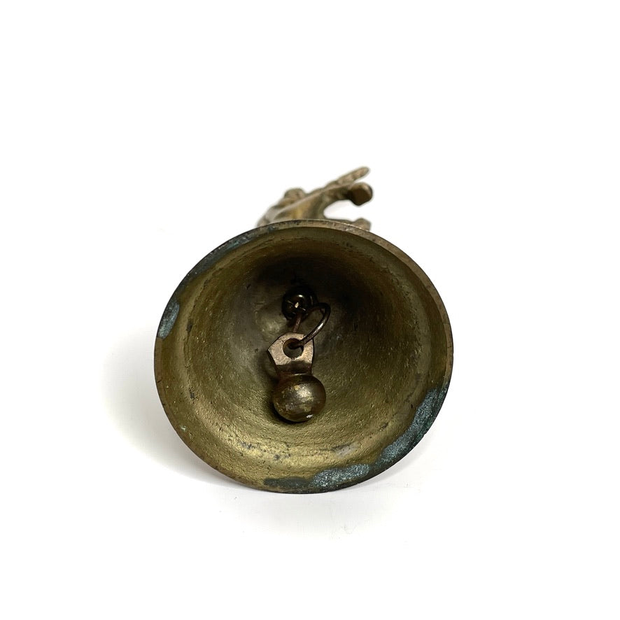 Brass Unicorn Dinner Bell - Vintage Mythical Decor