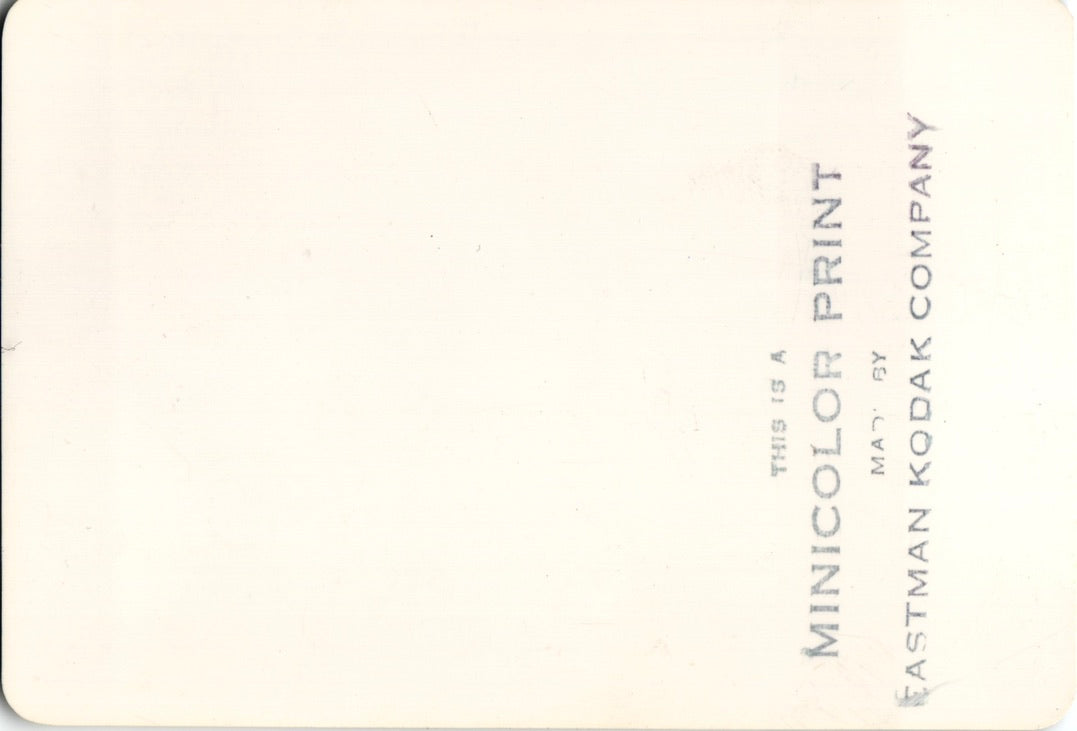 Canoeing Date 1940s Kodak Minicolor Print Photo - 2.25x3.25"