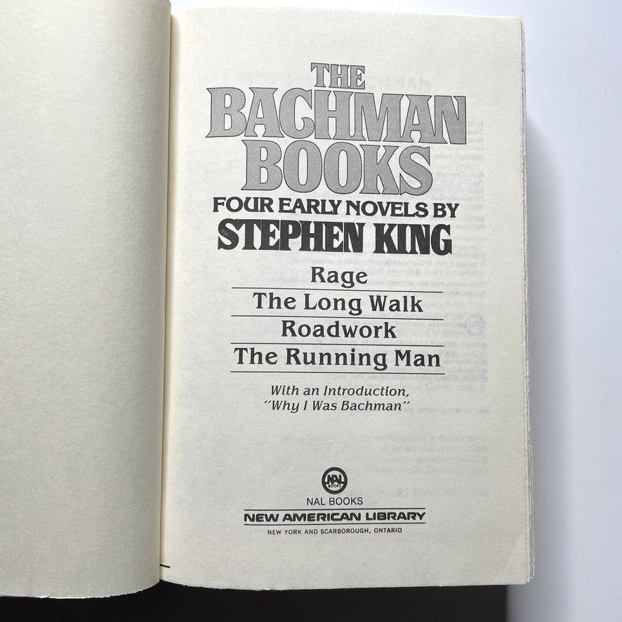 Bachman Books Stephen King Hardcover Book *1st Book Club, 1st Print* 1985 NAL