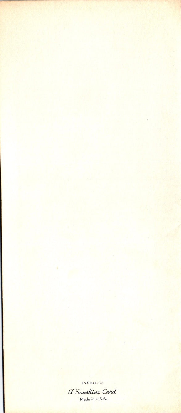 Congratulations - Victorian Wedding Getaway - Slim Vintage Greeting Card - Embossed