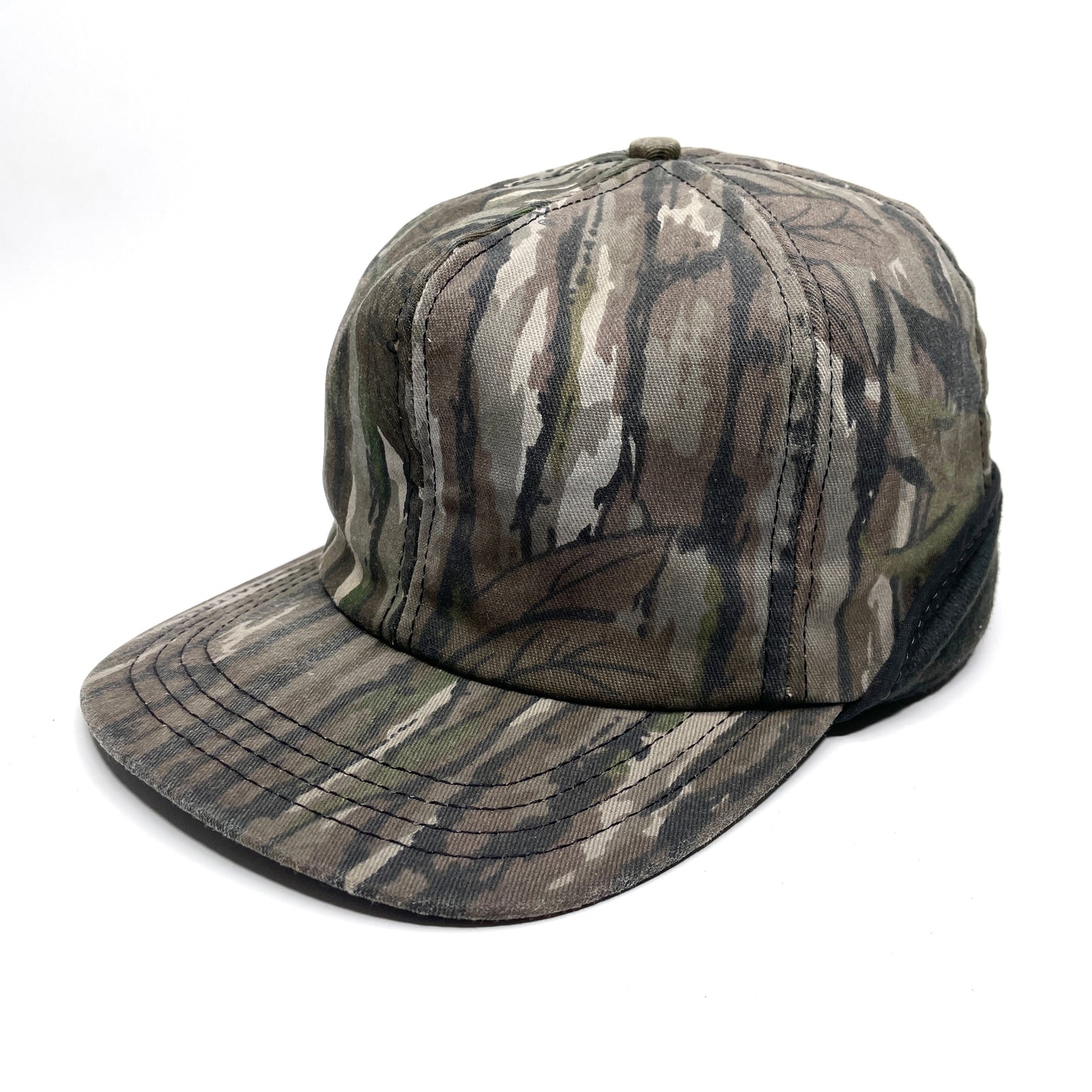 Realtree Insulated Hunting Cap w/ Ear Flaps Vintage Winter Hat - Camo