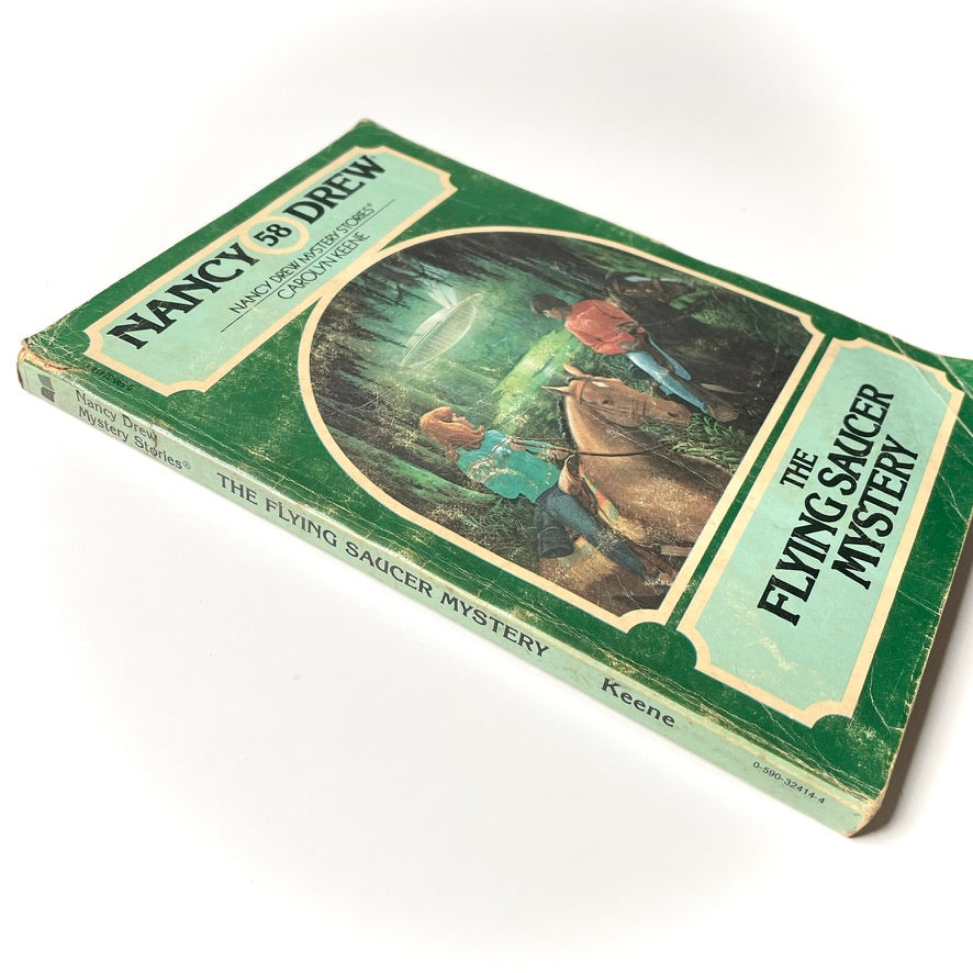 Nancy Drew 58: Flying Saucer Mystery 1980 Illustrated Paperback Book