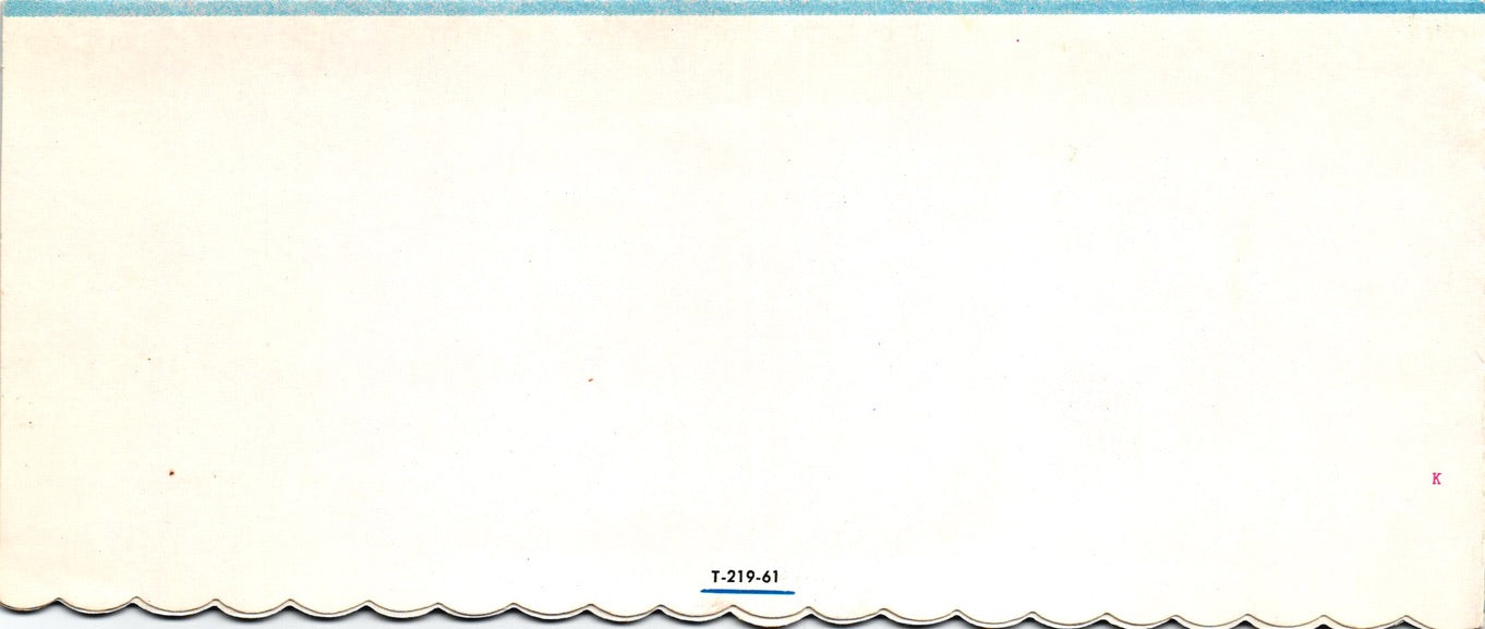 Greetings - For You - Glossy Slim Vintage Greeting Card - Gold Stamped + Embossed