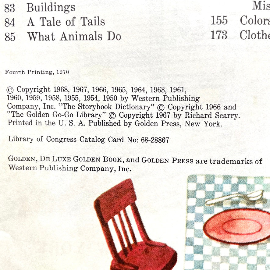 Richard Scarry's Best Story Book Ever 1970 DeLuxe Golden Book