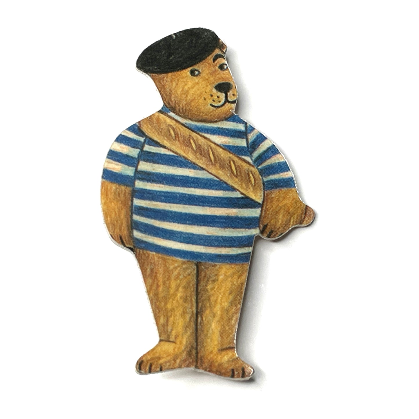 French Bear Pinback