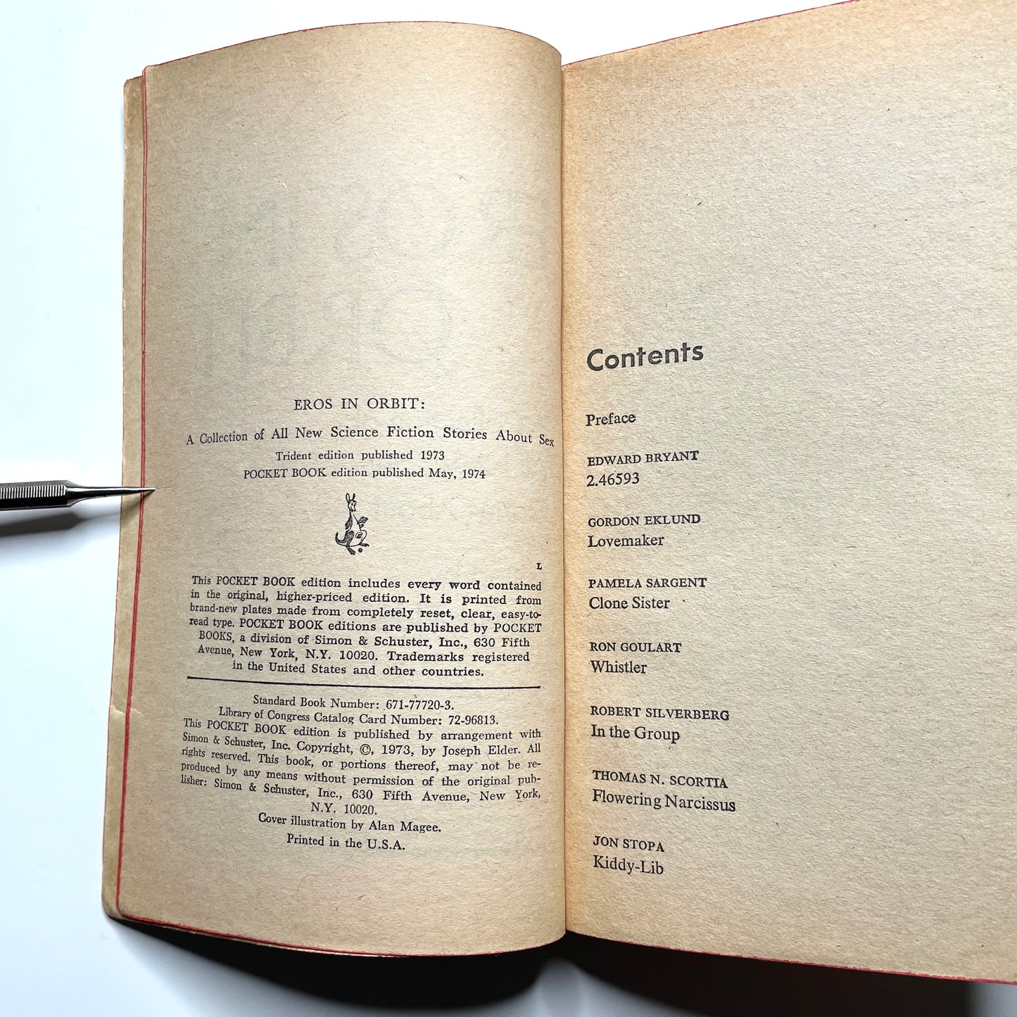 Eros in Orbit, Edited by Joseph Elder (1974) - Vintage 70s Erotic Sci-Fi Anthology Paperback Book