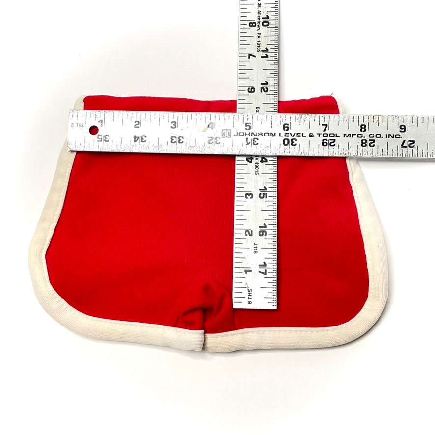 Red & White Athletic Shorty Shorts NB
