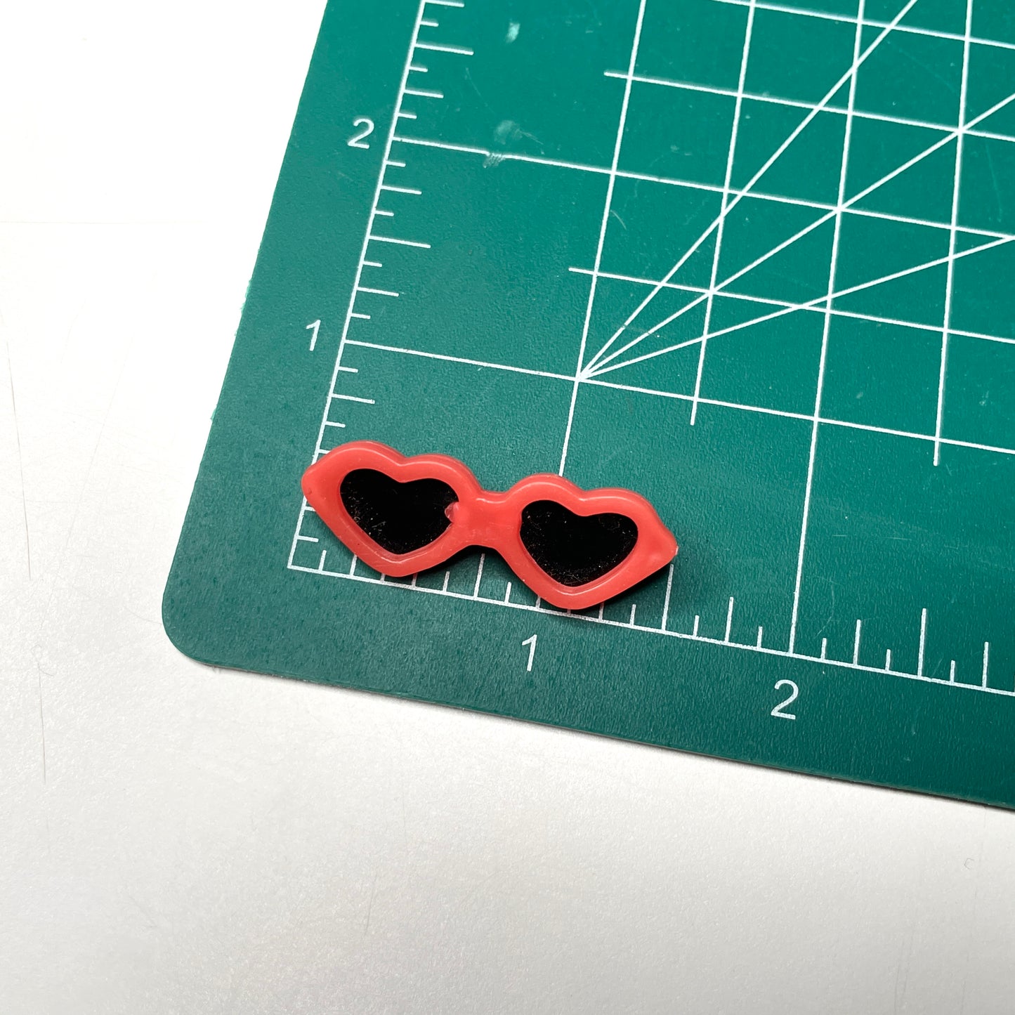 Pink Hearts Sunglasses Pinback