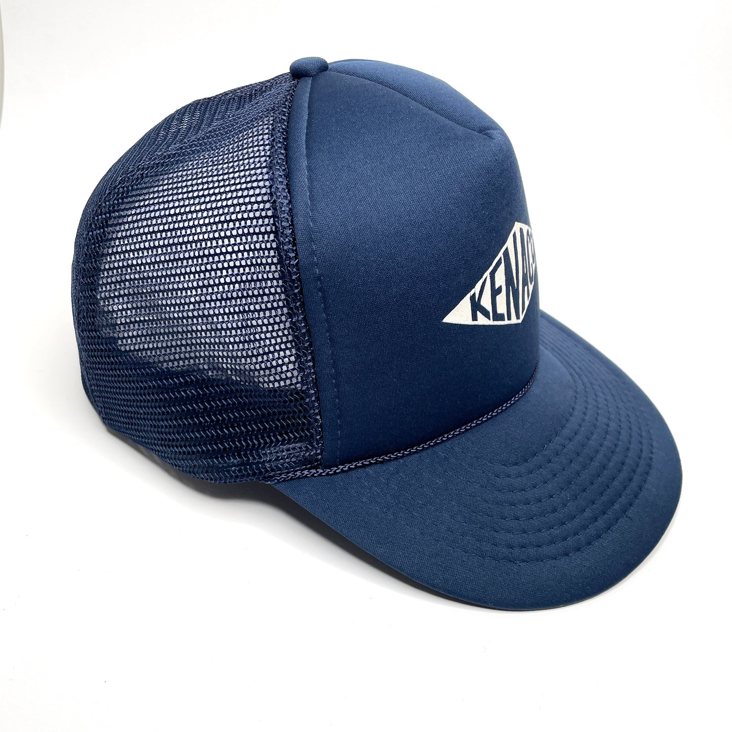 Kenaco Mesh Foam Trucker Hat Vintage Rope Snapback Hat - Navy