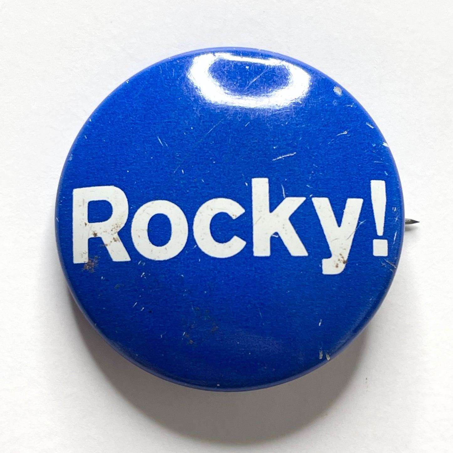 Rocky! Political Button 60s Vintage Pinback Button 1.125"