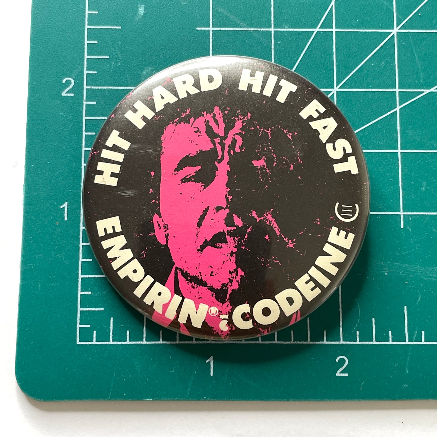 Empirin Codeine Pharmaceutical Promo 80s Vintage Pinback Button Large 2.5"