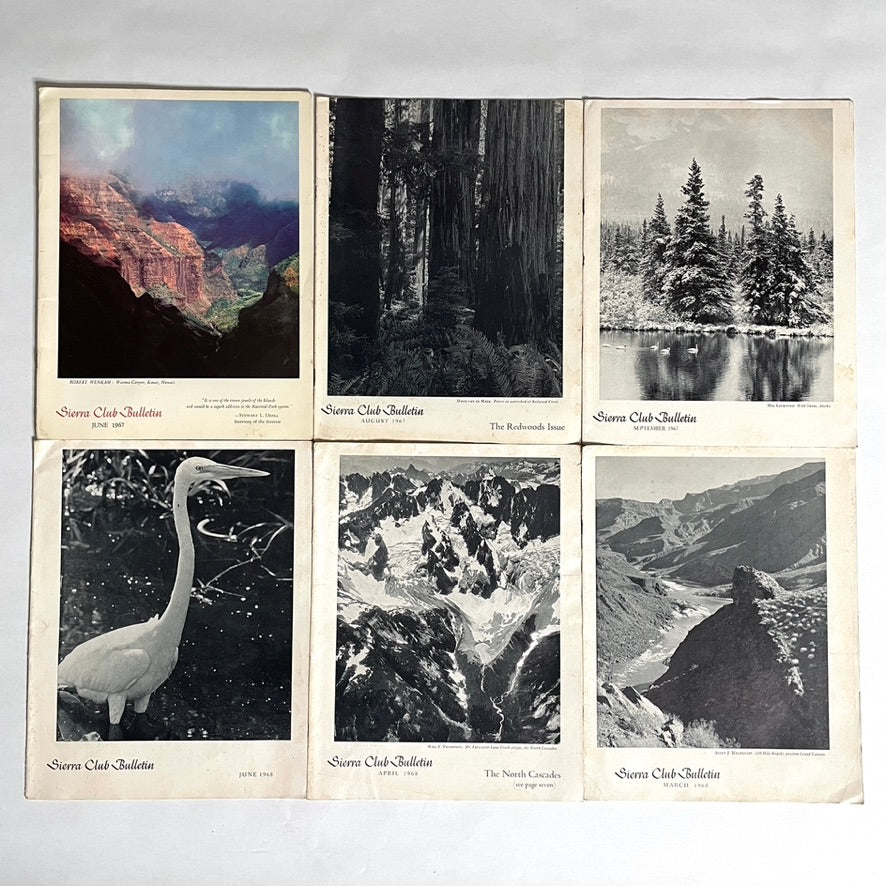 Sierra Club Bulletin Mags, Books + Prints Huge Lot Vintage 60s Nature Photos & Writing