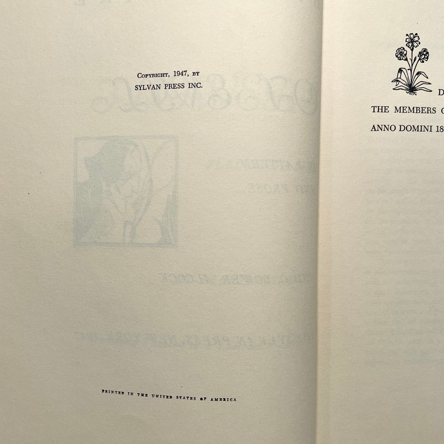 Flowers of Evil: Baudelaire Pattern & Prose 1947 Illustrated Hardcover Book