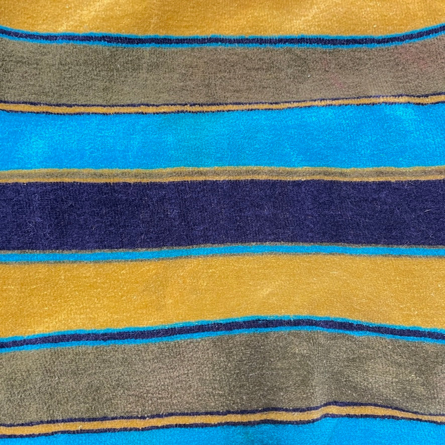 Green & Blue Striped Velvet Crewneck Sweater 3T