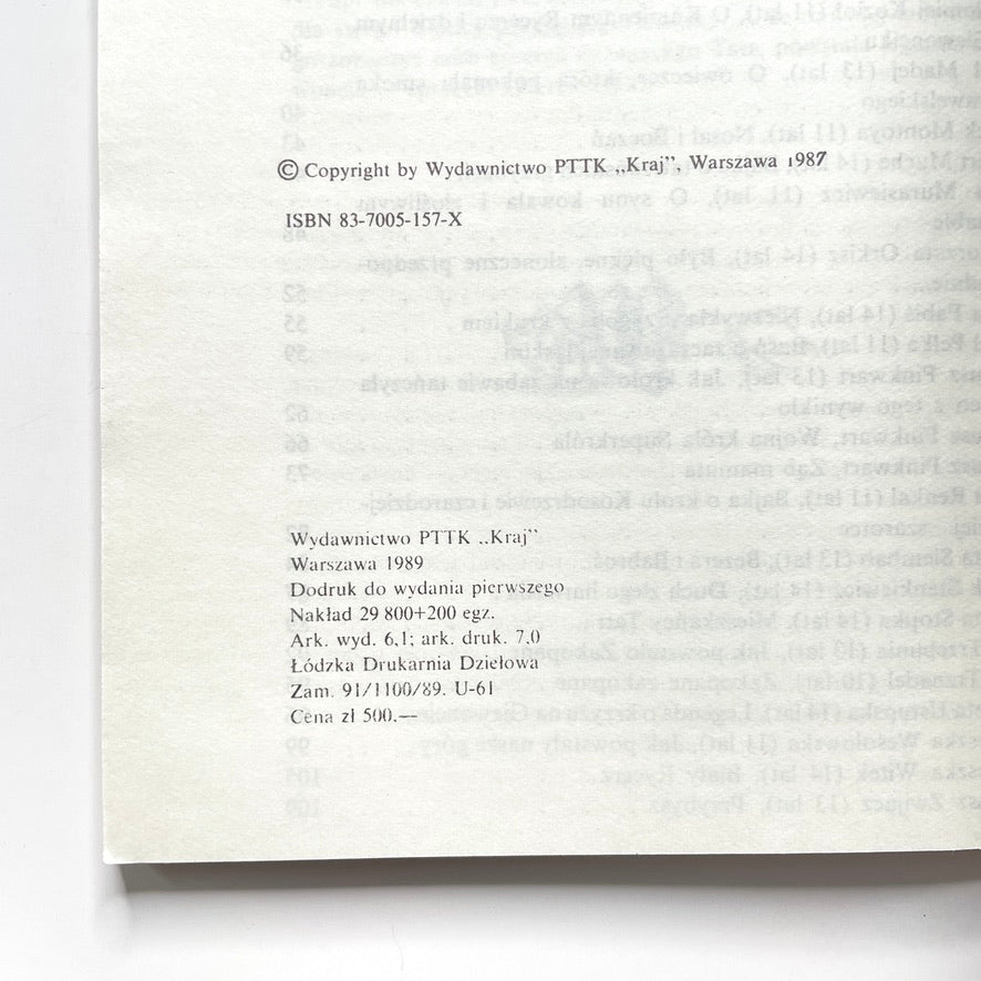 'Legendy I' Polish Folk Tales & Legends 1986 Illustrated Trade Paperback Book