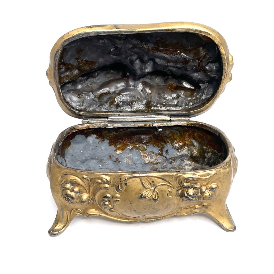 Jenning Bros Antique Openwork Jewelry Casket JB 827
