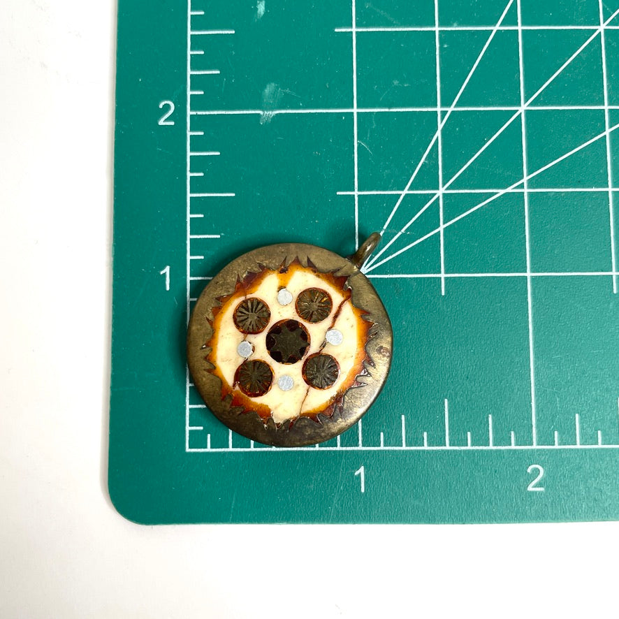 19th C. Antique Astrological Healing Charm - Sunburst