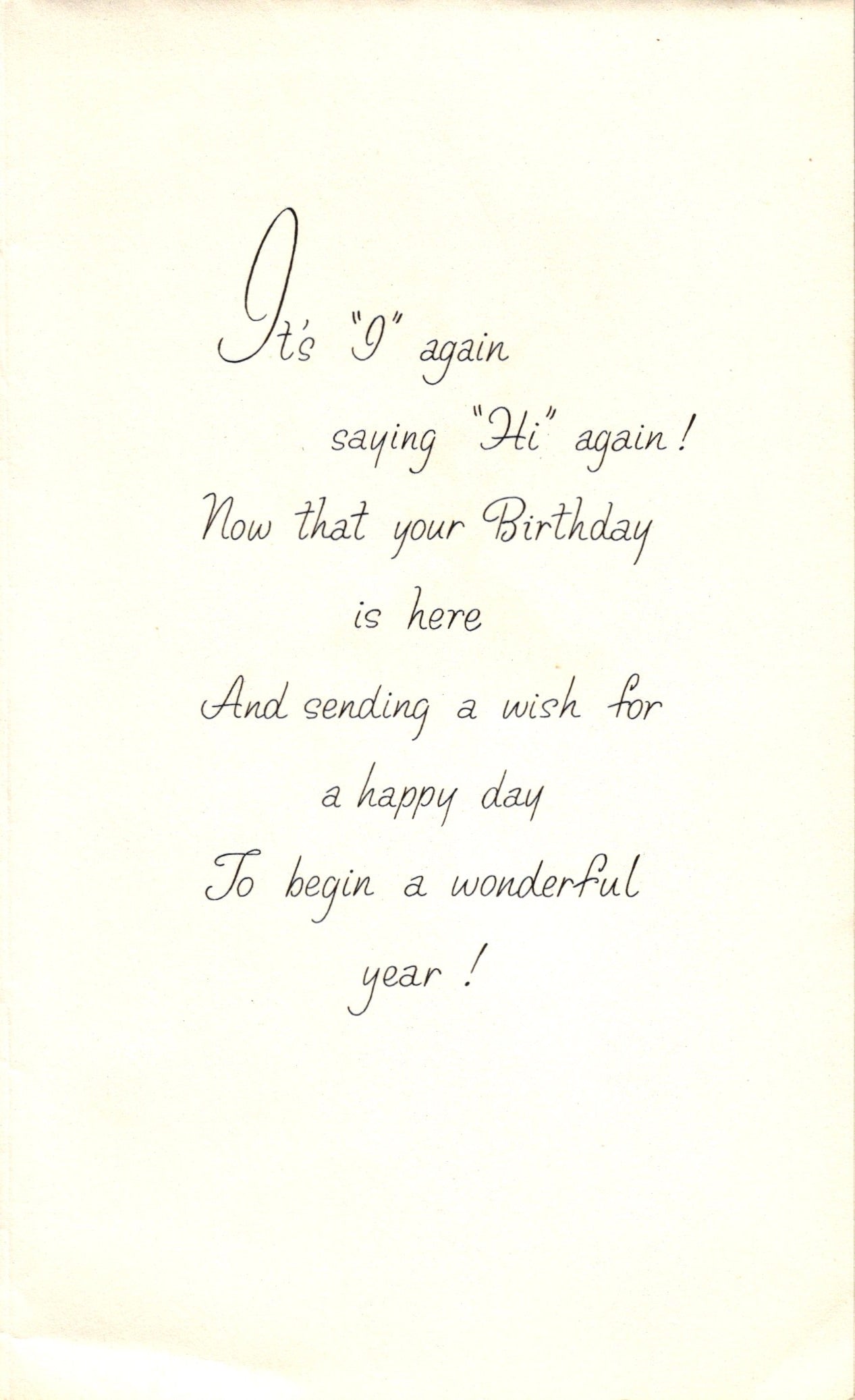 Birthday - Pink Dress - Textured Vintage Greeting Card - Gold Stamped + Embossed