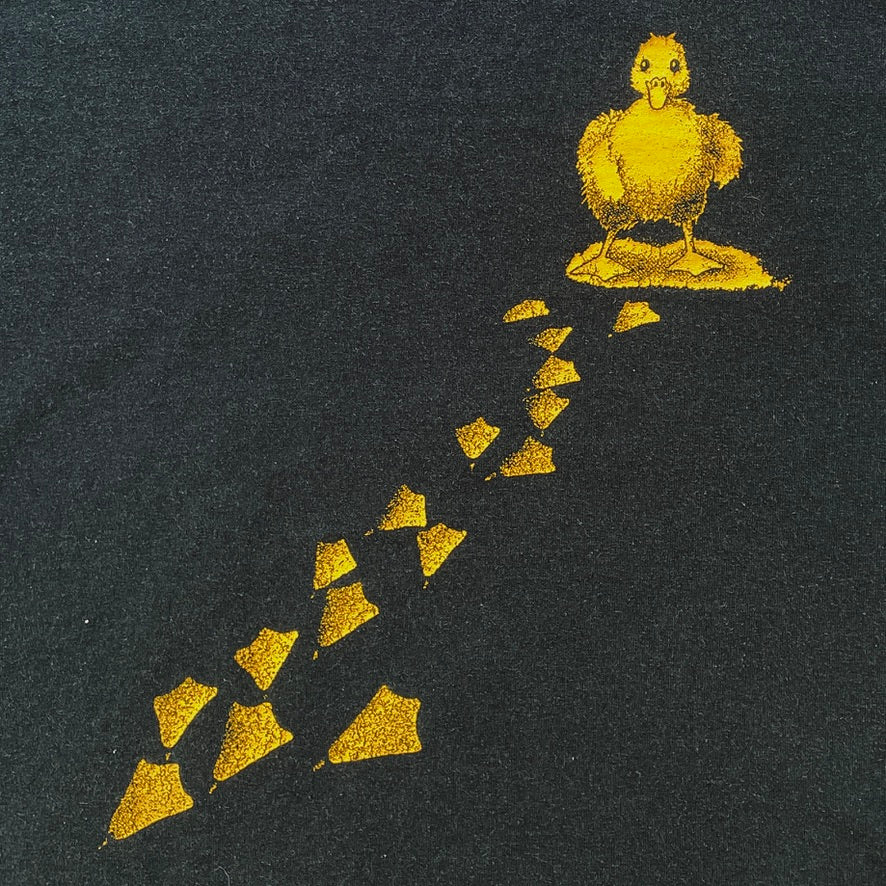 90s Vintage Ducky's Double-Sided T-Shirt Black (M)