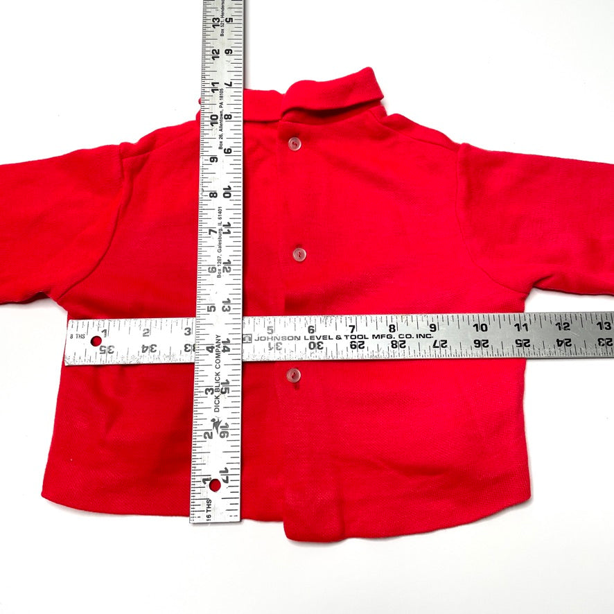 Red Turtleneck Long Sleeve Shirt 12M