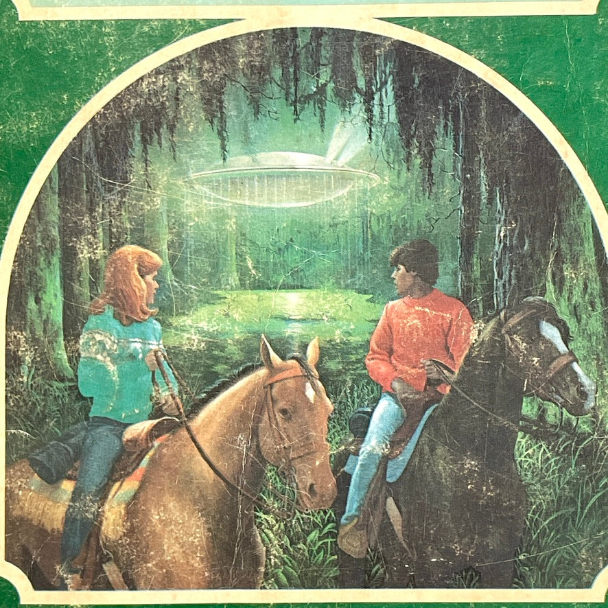 Nancy Drew 58: Flying Saucer Mystery 1980 Illustrated Paperback Book