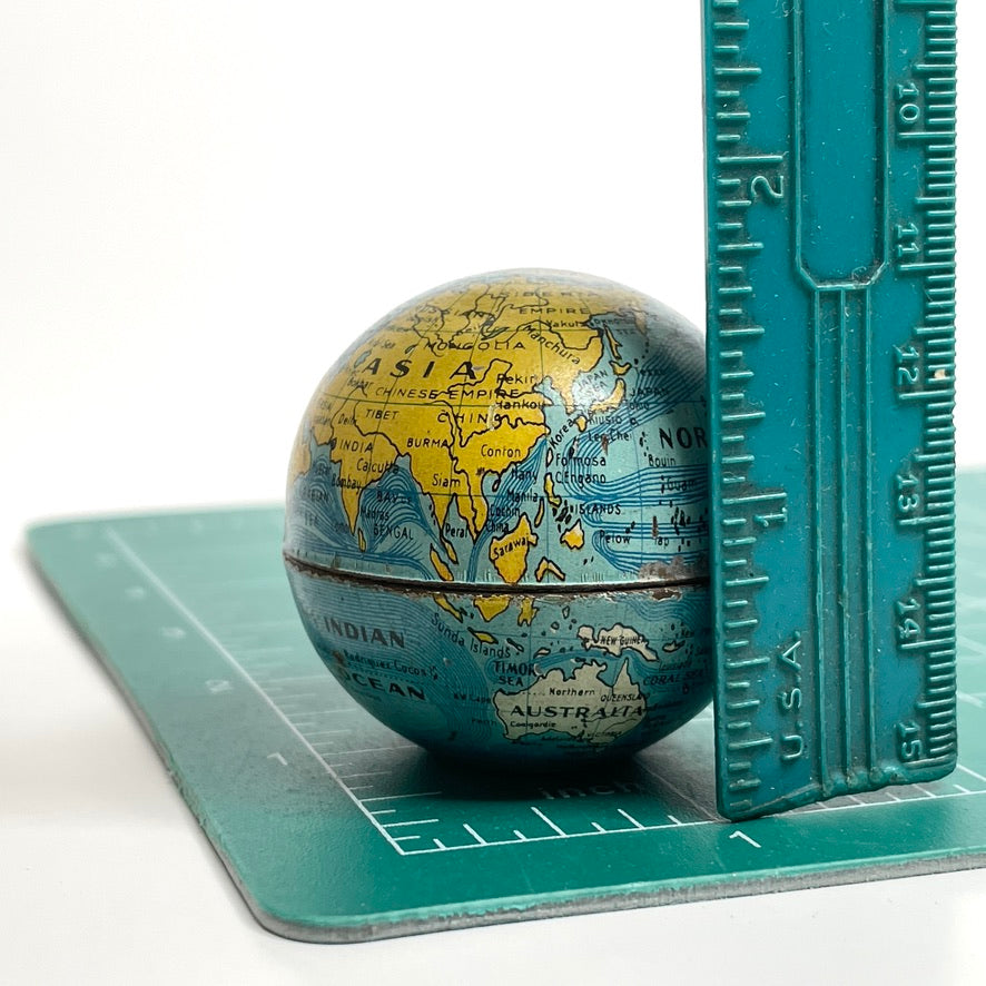 Antique Mini Globe Sewing Etui