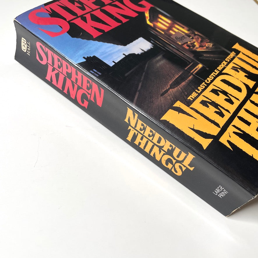 Needful Things Stephen King Paperback Book *Large Print Edition* 1992 GK Hall