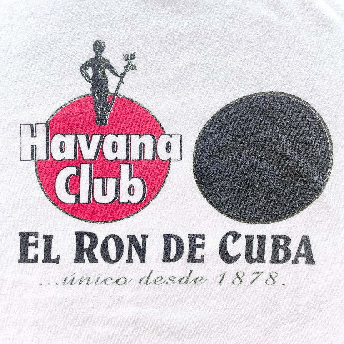 90s Vintage Havana Club Rum Cuba T-Shirt White (M)