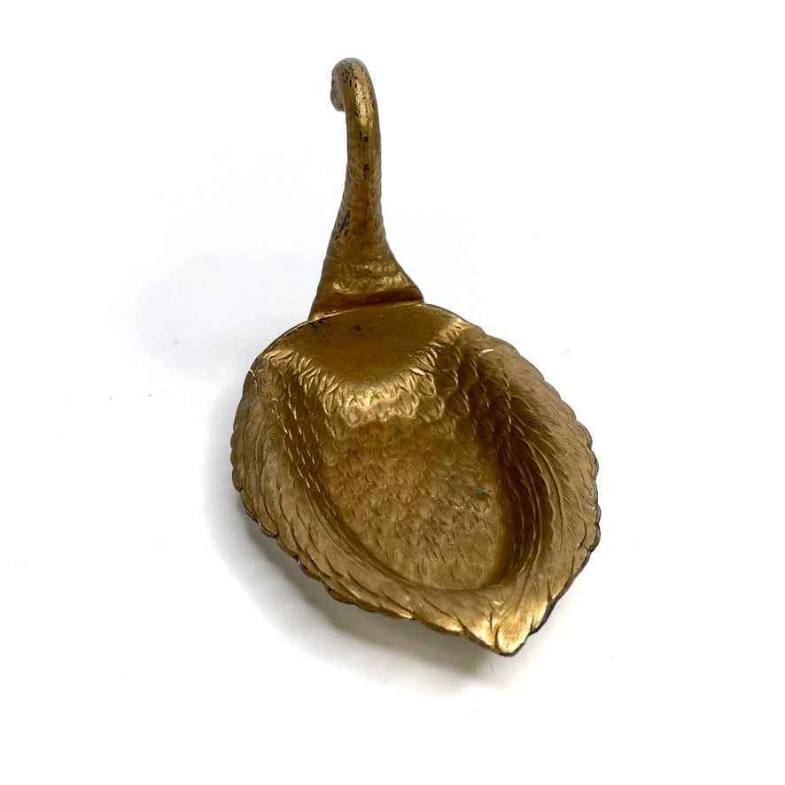 Vintage Gold Swan Jewelry Dish (Japan)