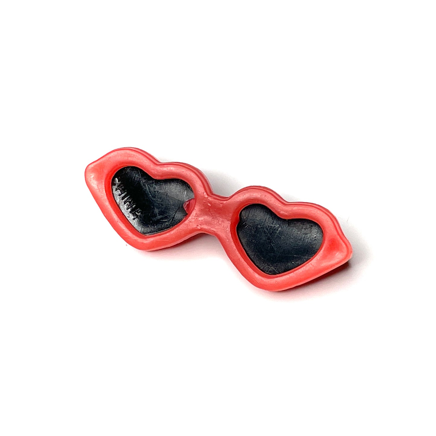 Pink Hearts Sunglasses Pinback