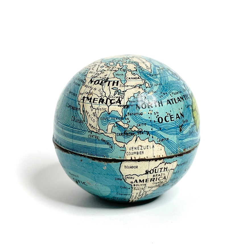 Antique Mini Globe Sewing Etui