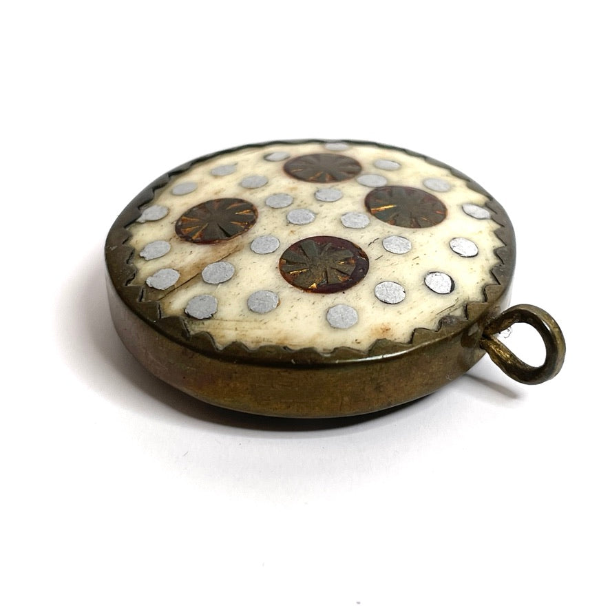 19th C. Antique Astrological Healing Charm - Black & White