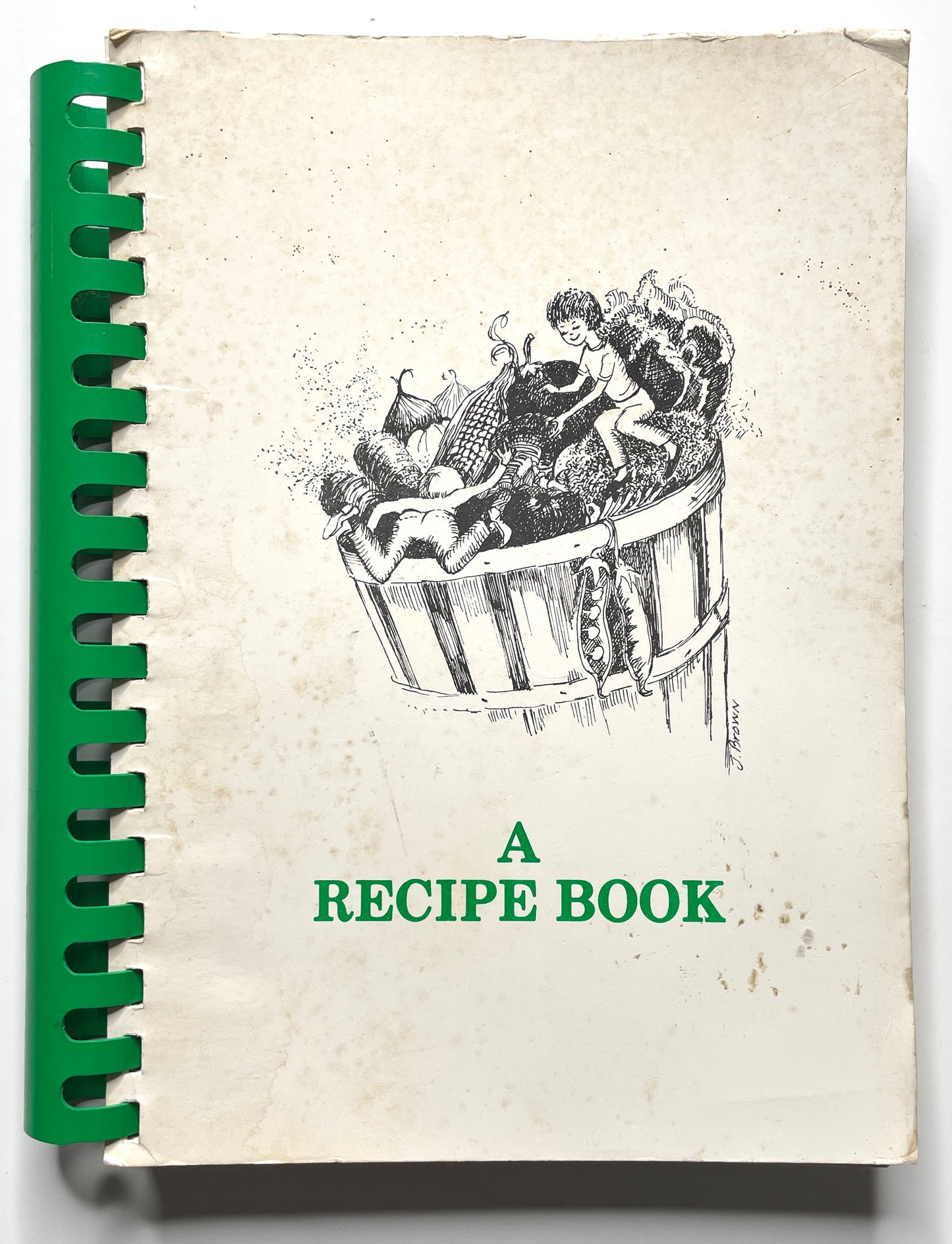 Waterford Country School Cookbook 1980 Quaker Hill CT - 80s Spiral Bound Illustrated Recipe Book