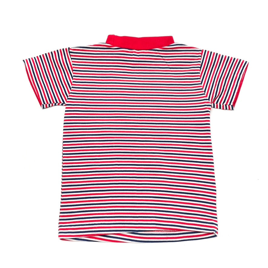 Red Striped Knit T-Shirt 3T