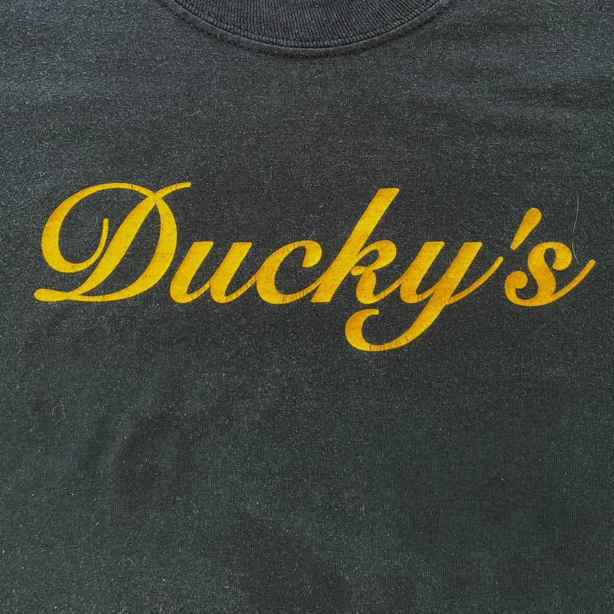 90s Vintage Ducky's Double-Sided T-Shirt Black (M)