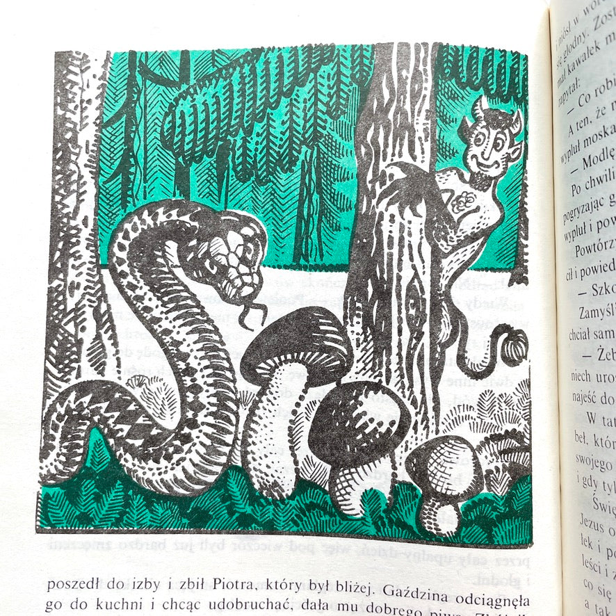 'Bajki' Polish Book of Fables & Fairy Tales 1989 Illustrated Trade Paperback Book