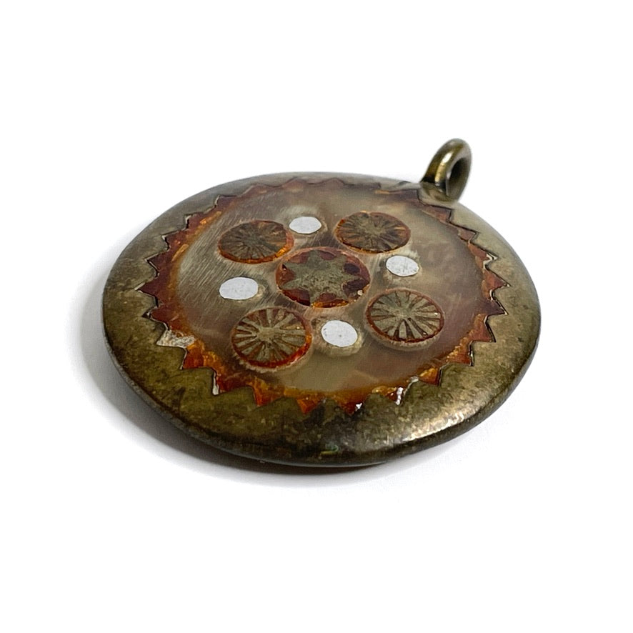19th C. Antique Astrological Healing Charm - Sunburst