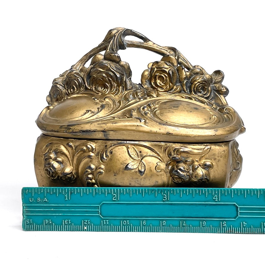 Jenning Bros Antique Openwork Jewelry Casket JB 827