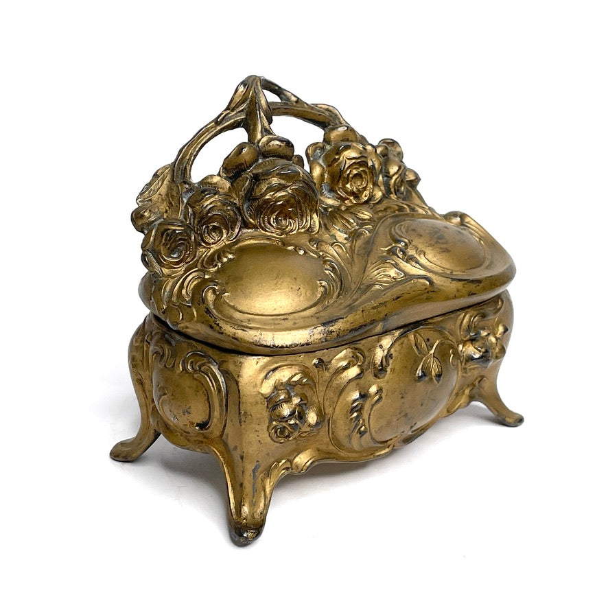 Jenning Bros Antique Openwork Jewelry Casket JB 827