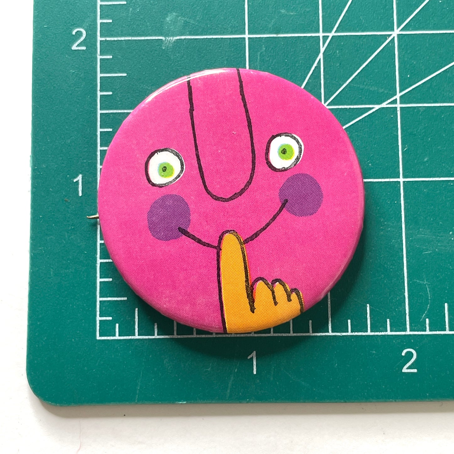 Pop Art Style 2 80s Vintage Pinback Button 1.75"