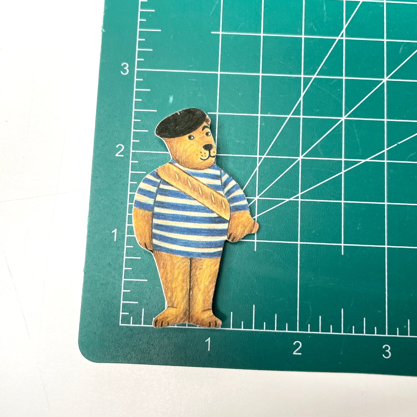 French Bear Pinback