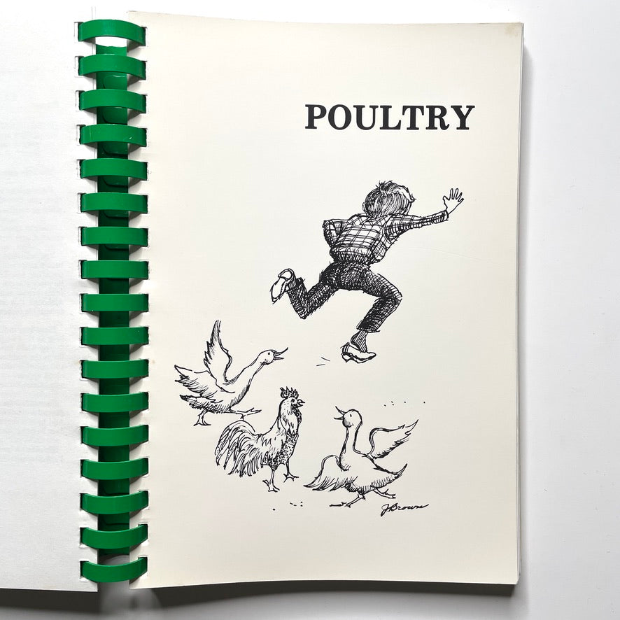 Waterford Country School Cookbook 1980 Quaker Hill CT - 80s Spiral Bound Illustrated Recipe Book