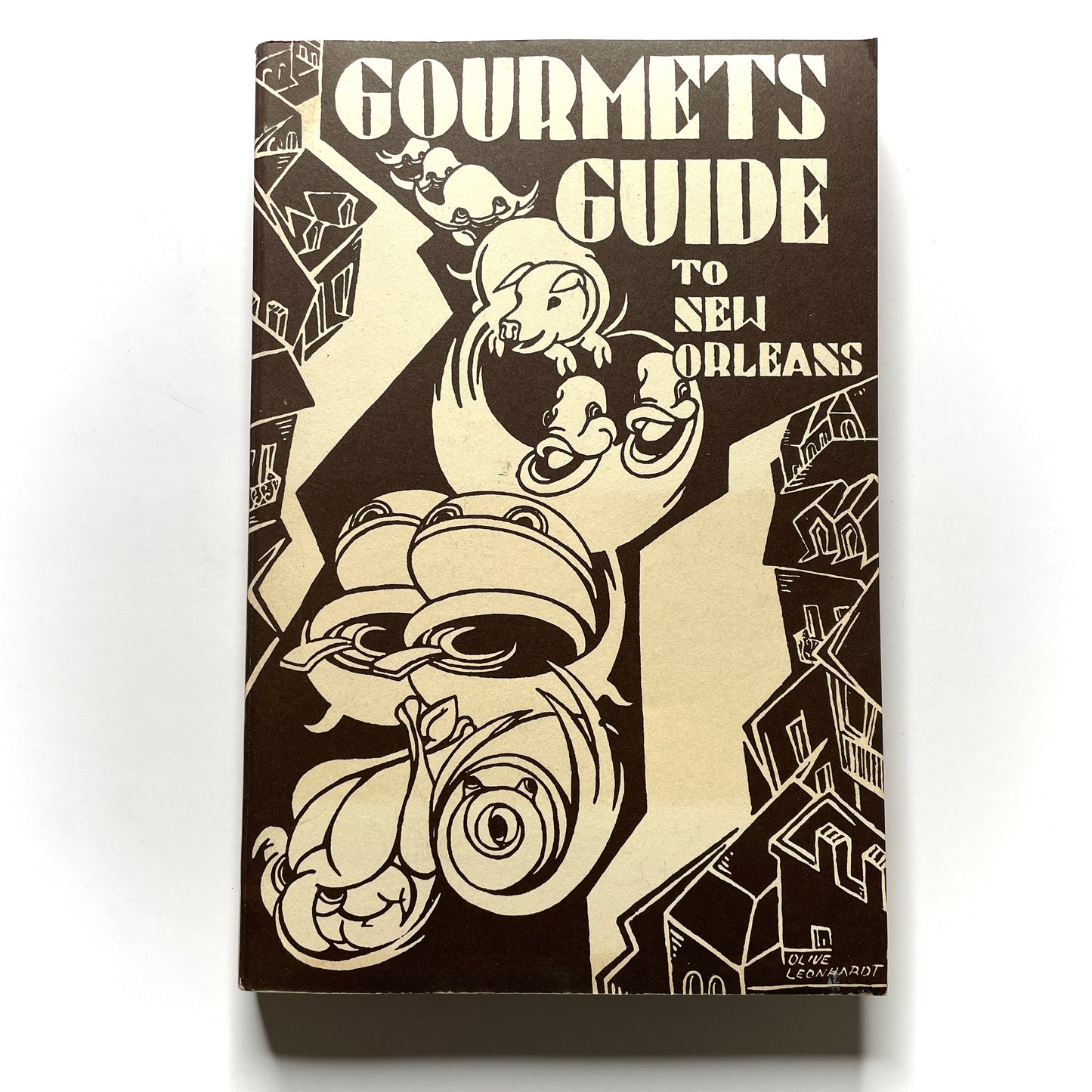 Gourmets Guide To New Orleans Caroline Jones Olive Leonhardt Cover 1972 Cookbook