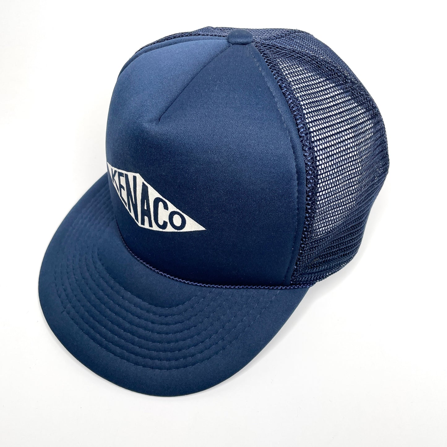 Kenaco Mesh Foam Trucker Hat Vintage Rope Snapback Hat - Navy