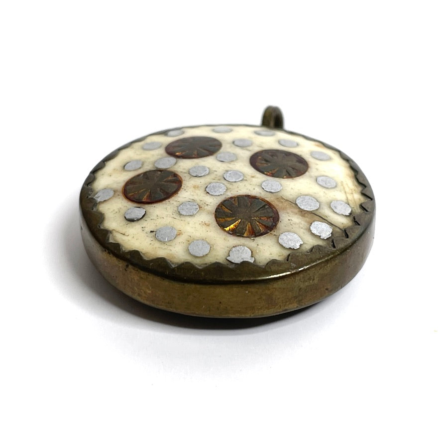 19th C. Antique Astrological Healing Charm - Black & White