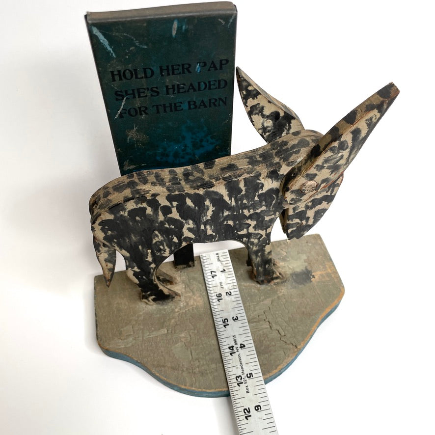 Missouri Mule Mfg. Co. Folk Art Cigarette Dispenser