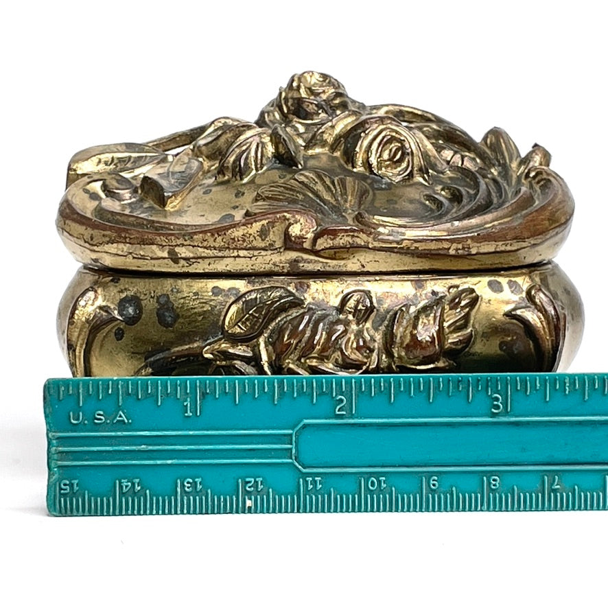 Jenning Bros Antique Openwork Jewelry Casket 104