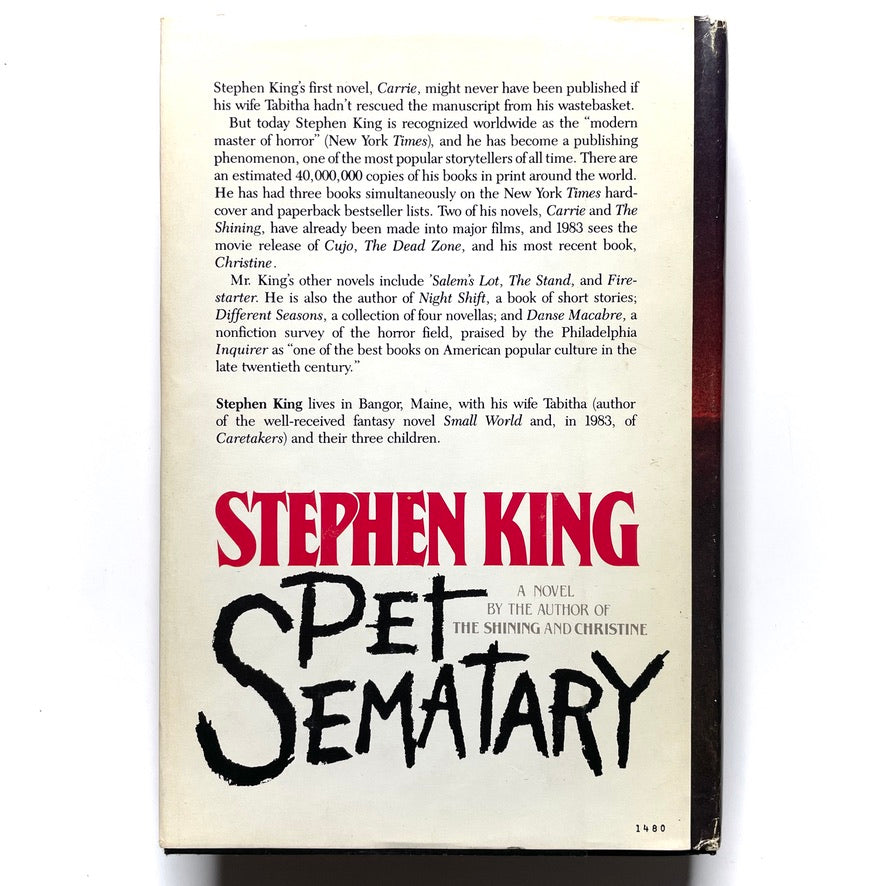 Pet Sematary Stephen King Hardcover Book *1st Book Club, 1st Print* 1983 Doubleday