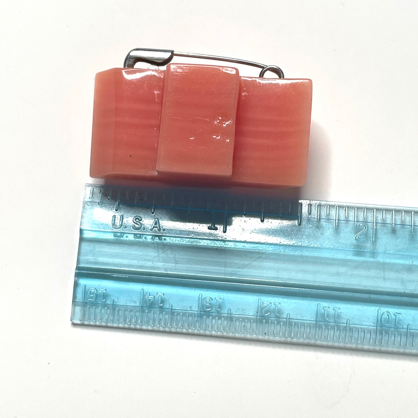 Chevrolet 'Bowtie' Geometric Resin Art - Vintage Pin 1.5"