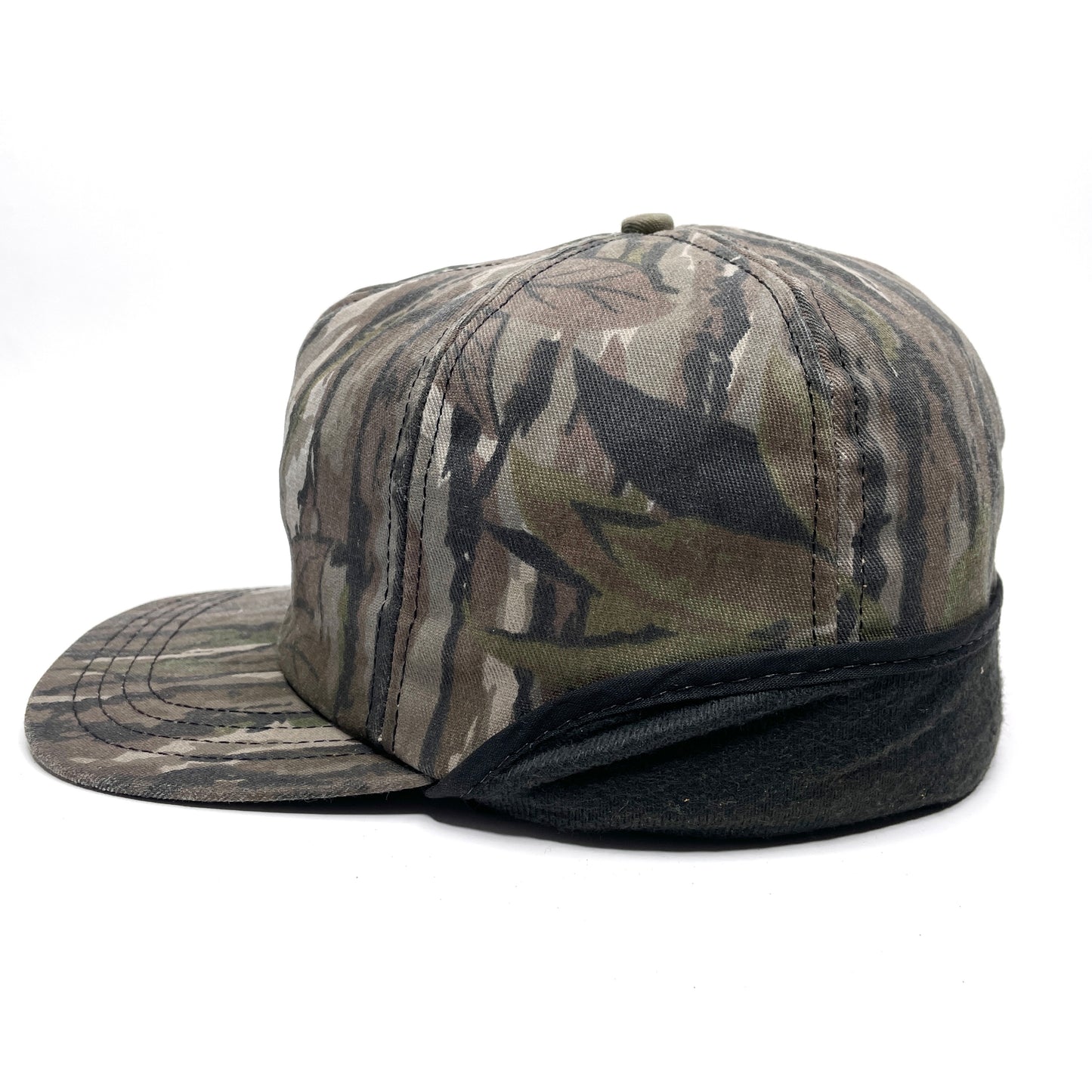 Realtree Insulated Hunting Cap w/ Ear Flaps Vintage Winter Hat - Camo